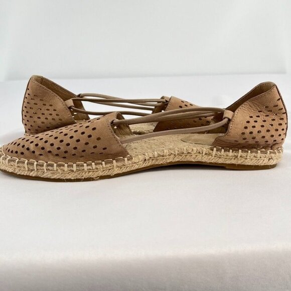 Eileen Fisher Lee 2 Slip On Espadrille Size 8 Latte Jute Foodbed - Picture 7 of 11